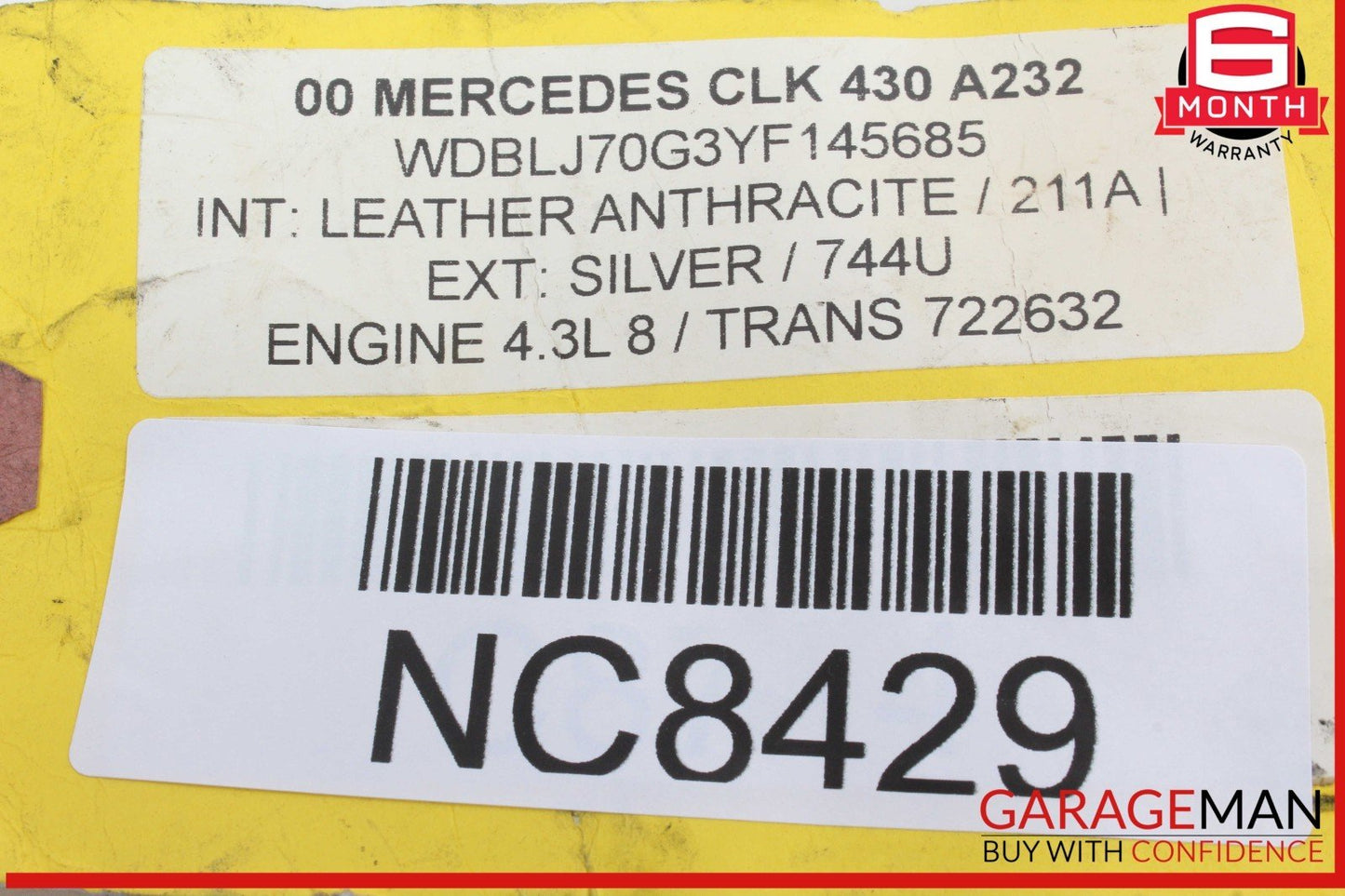 99-03 Mercedes W208 CLK430 ASR ABS Control Module Unit 0275455932 OEM