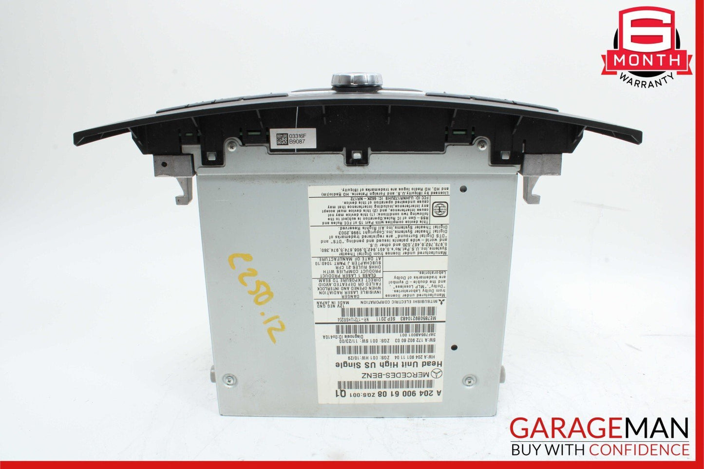 12-14 Mercedes W204 C250 C350 Stereo Radio AM FM Receiver Command Head Unit OEM