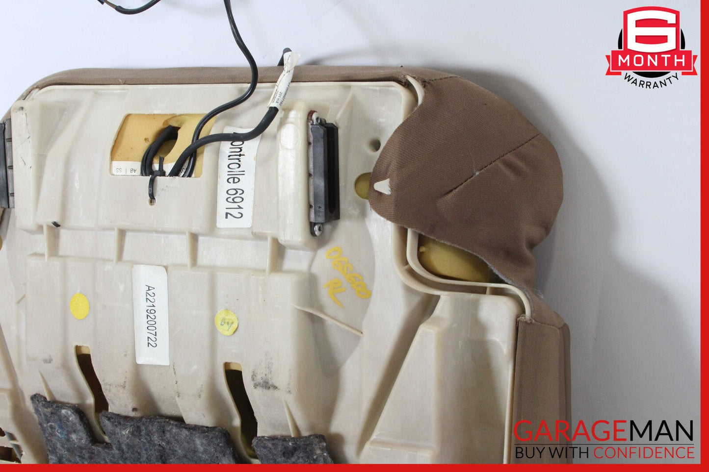 07-09 Mercedes W221 S600 Rear Left Recline Lower Bottom Seat Cushion OEM