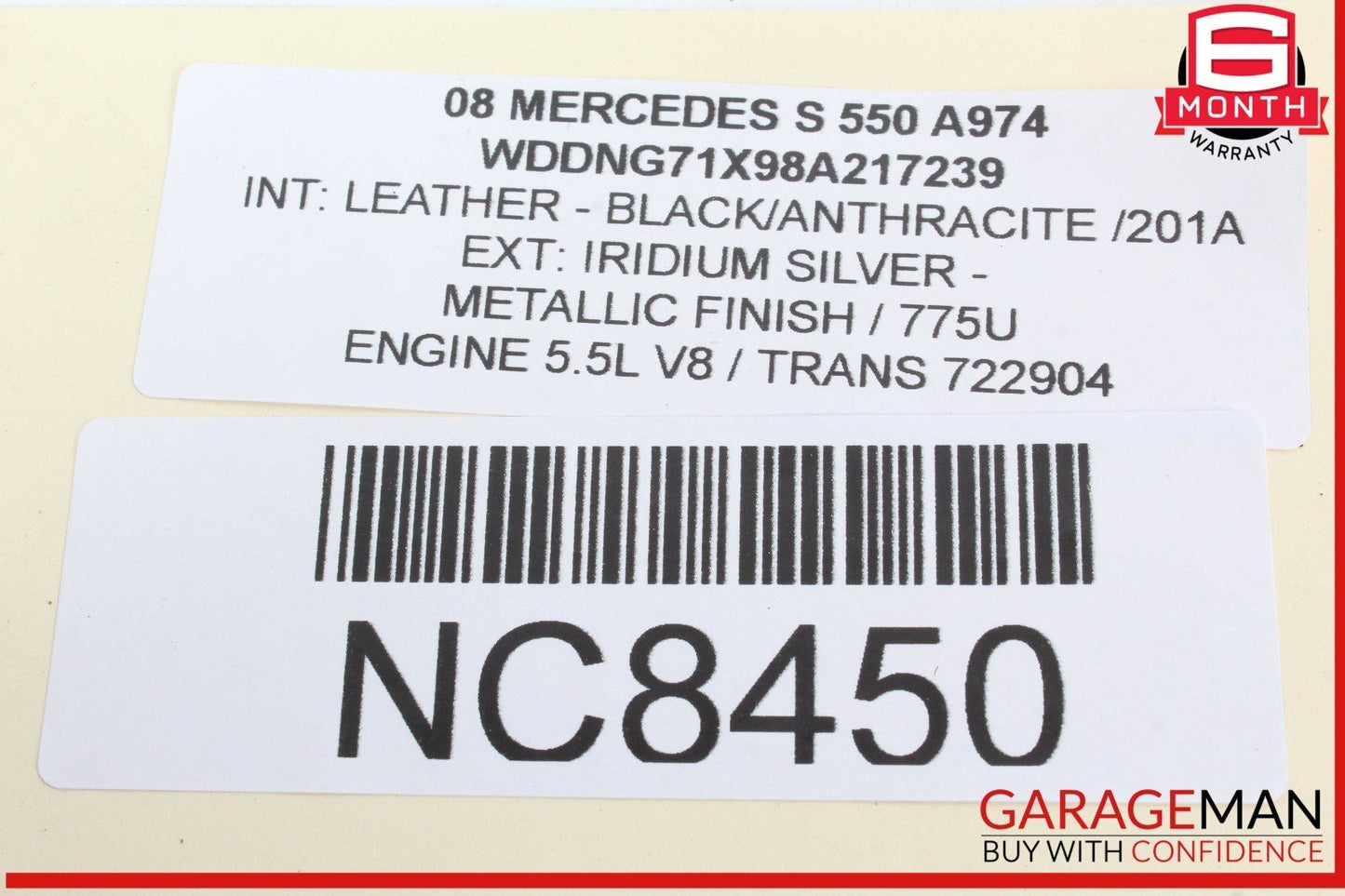 07-13 Mercedes W221 S550 S400 Front Right Passenger Side Exterior Door Handle