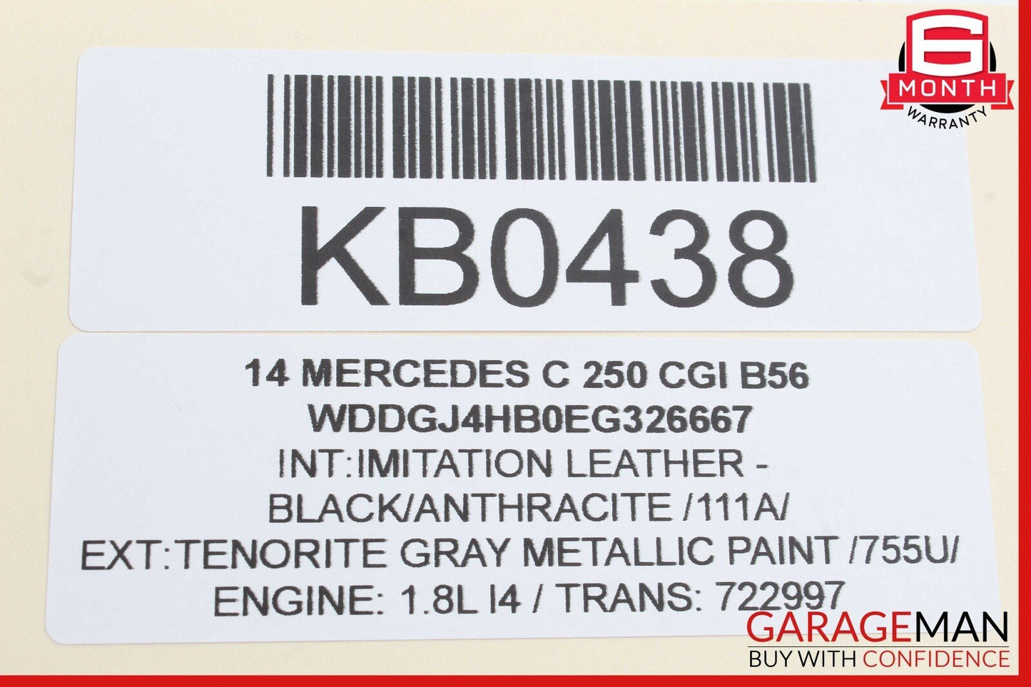 08-14 Mercedes W204 C250 C300 Rear Trunk Lid Tailgate Release Open Handle OEM