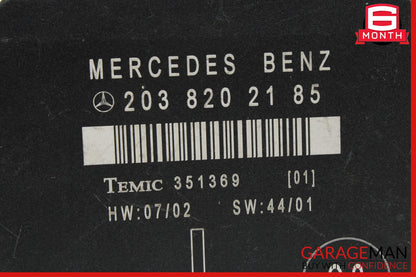 01-07 Mercedes W203 C240 C320 Door Control Module Rear Left 2038202185 OEM
