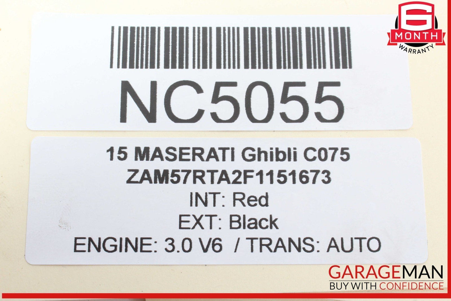 14-17 Maserati Ghibli Rear Right Passenger Side Exterior Door Handle OEM