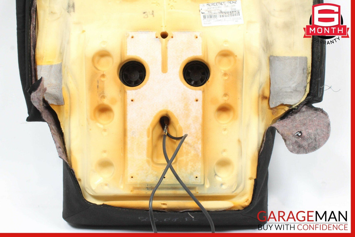 07-13 Mercedes W221 S63 AMG Front Left Driver Side Lower Bottom Seat Cushion OEM