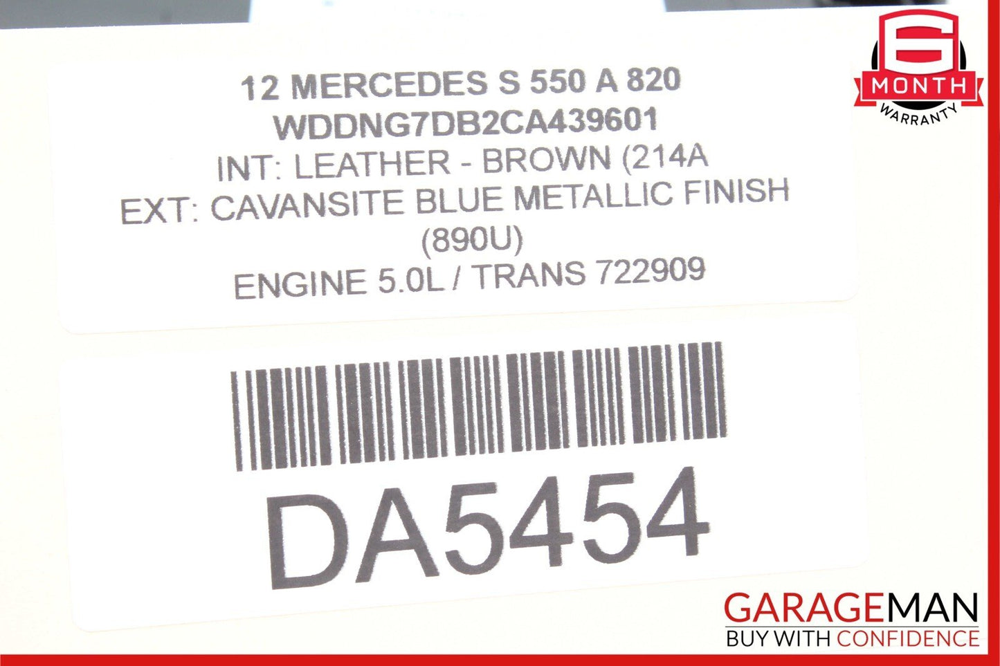 07-13 Mercedes W221 S550 S500 Rear Right or Left Side Door Control Module OEM