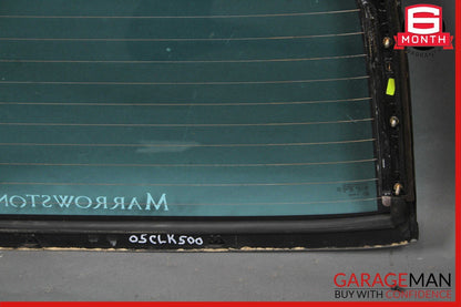 03-09 Mercedes W209 CLK500 Soft Top Convertible Rear Windshield Window Glass