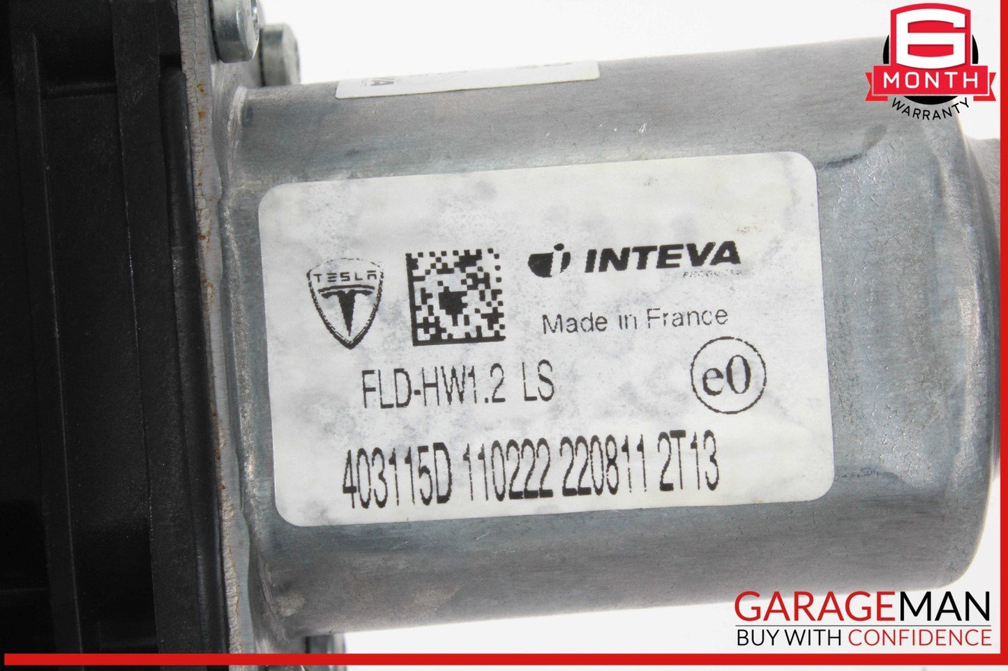 17-23 Tesla Model 3 Front Left Driver Side Window Regulator Motor 403115D OEM