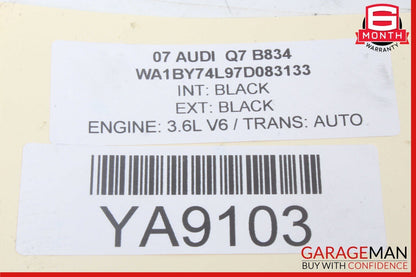 07- 15 Audi Q7 Right Side Power Window Motor Regulator 4L0959802B OEM