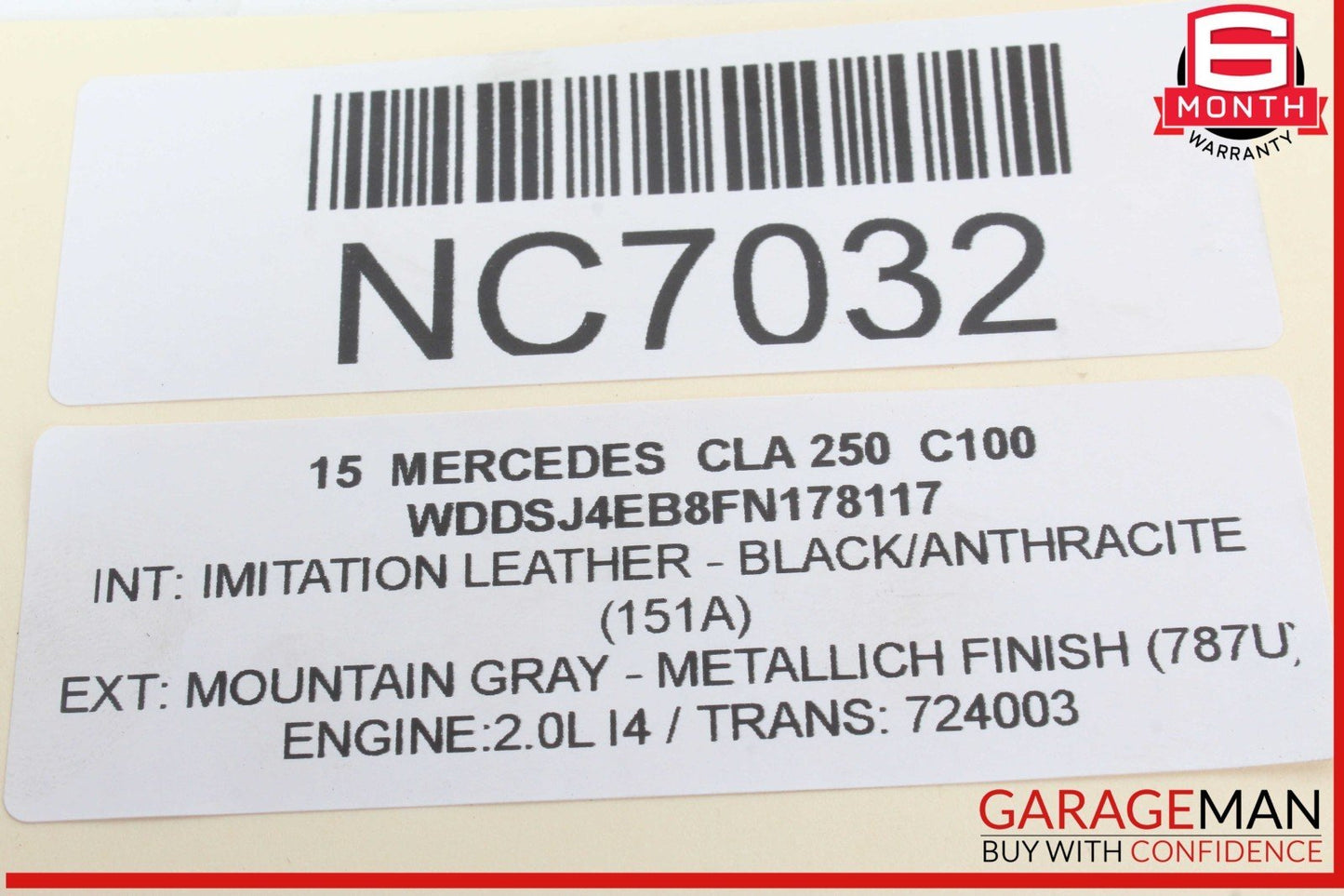 14-18 Mercedes W117 CLA250 Right Passenger Side Exterior Door Handle Assy OEM