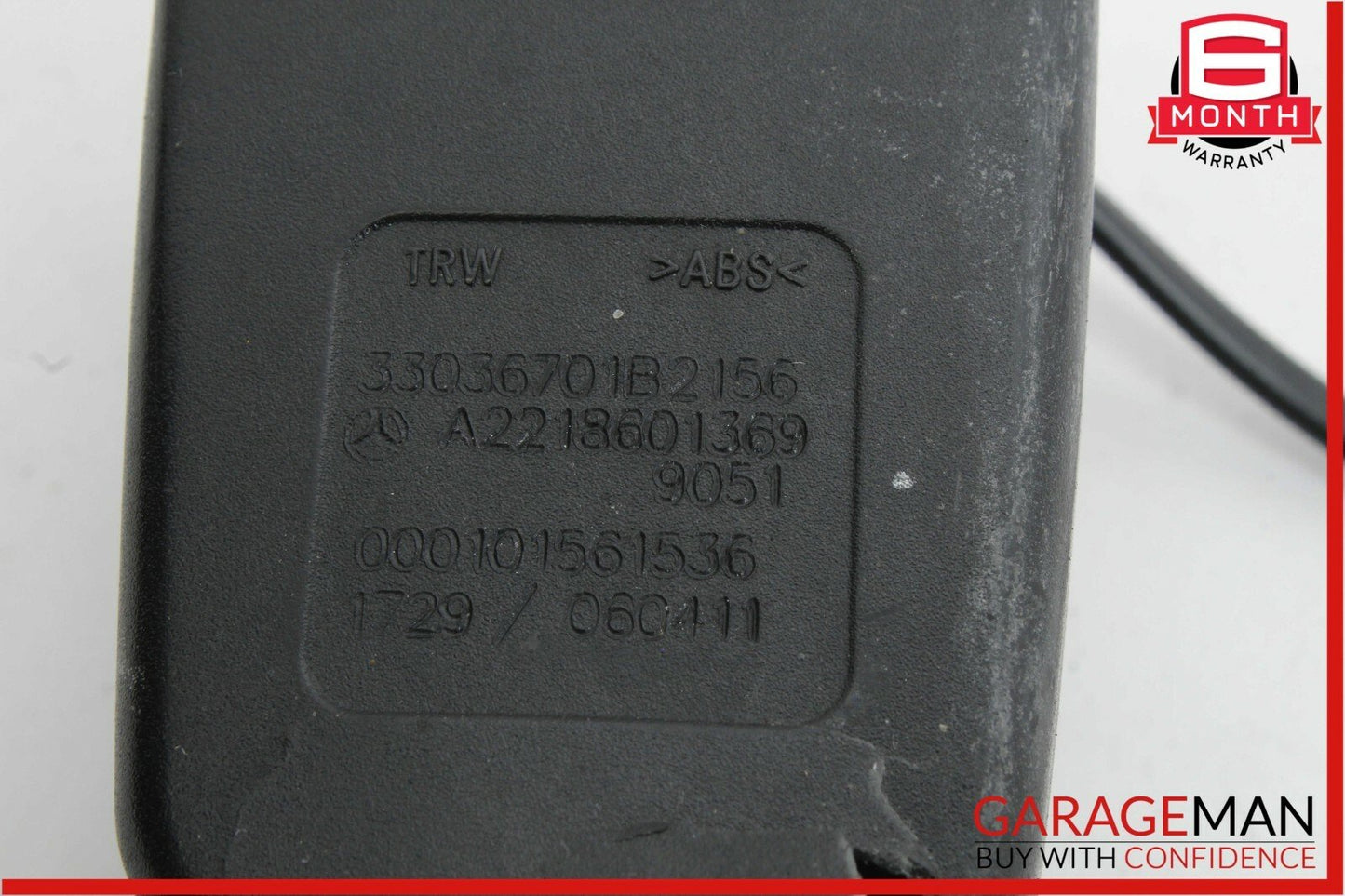 07-14 Mercedes S550 CL550 Front Left Seat Belt Seatbelt Receiver Buckle Black