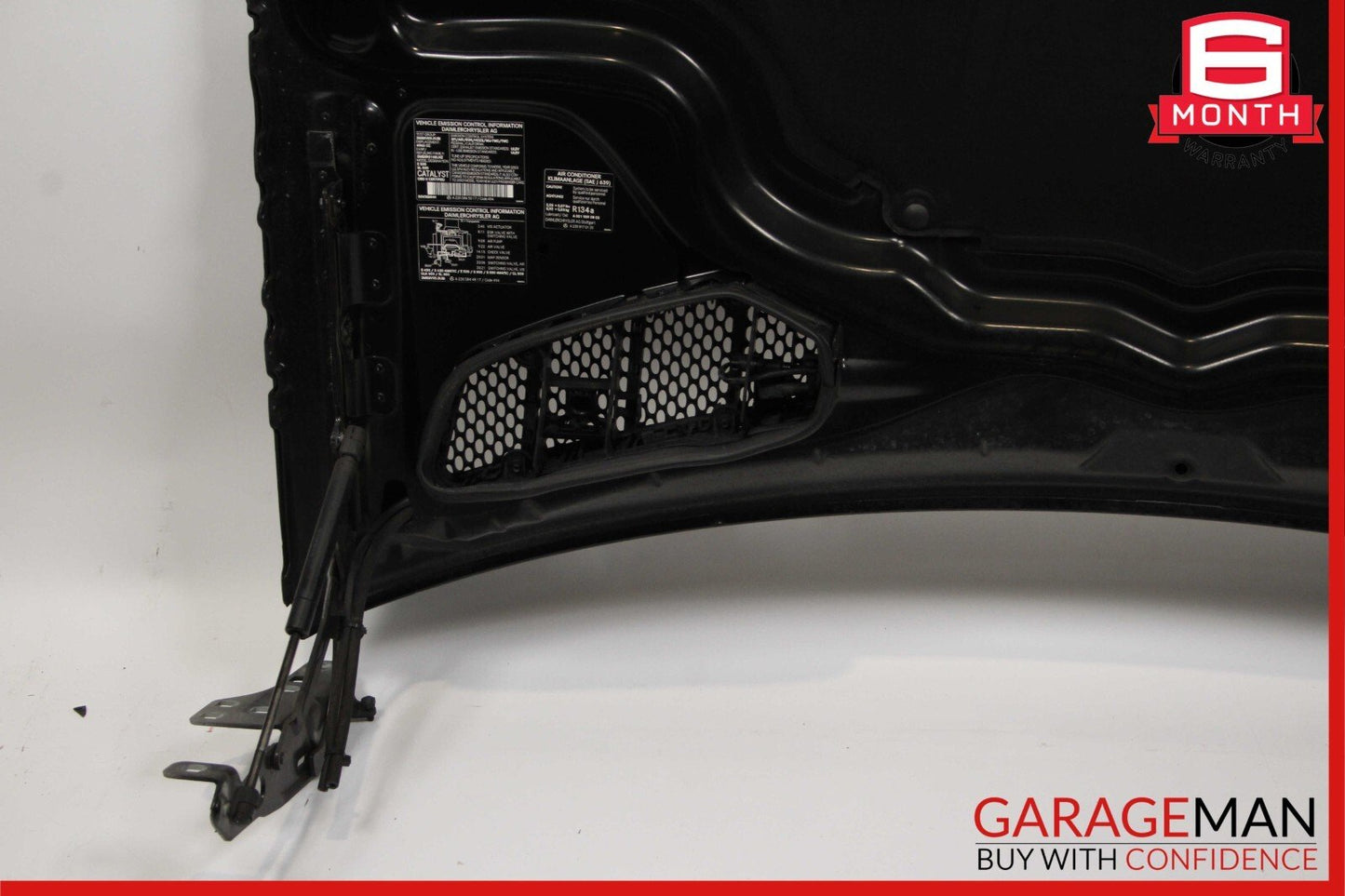 03-08 Mercedes R230 SL500 SL600 Front Hood Bonnet Vent Cover Assembly Black