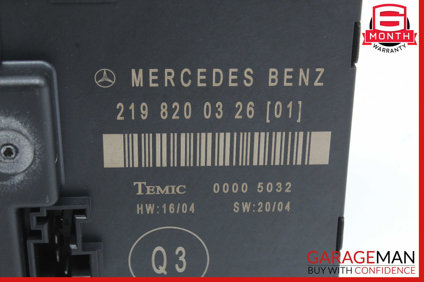 06-11 Mercedes W219 CLS500 Rear Right Door Control Module 2198200326 OEM