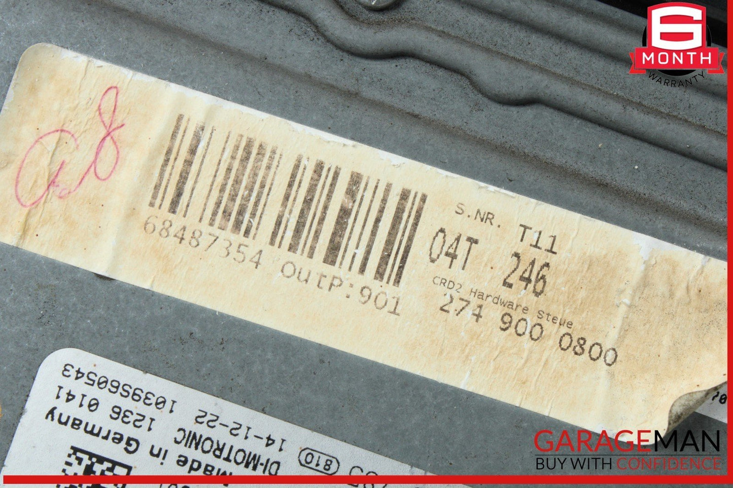 15-20 Mercedes W205 C300 GLC350e E300 M274 2.0L ECU ECM Engine Control Module