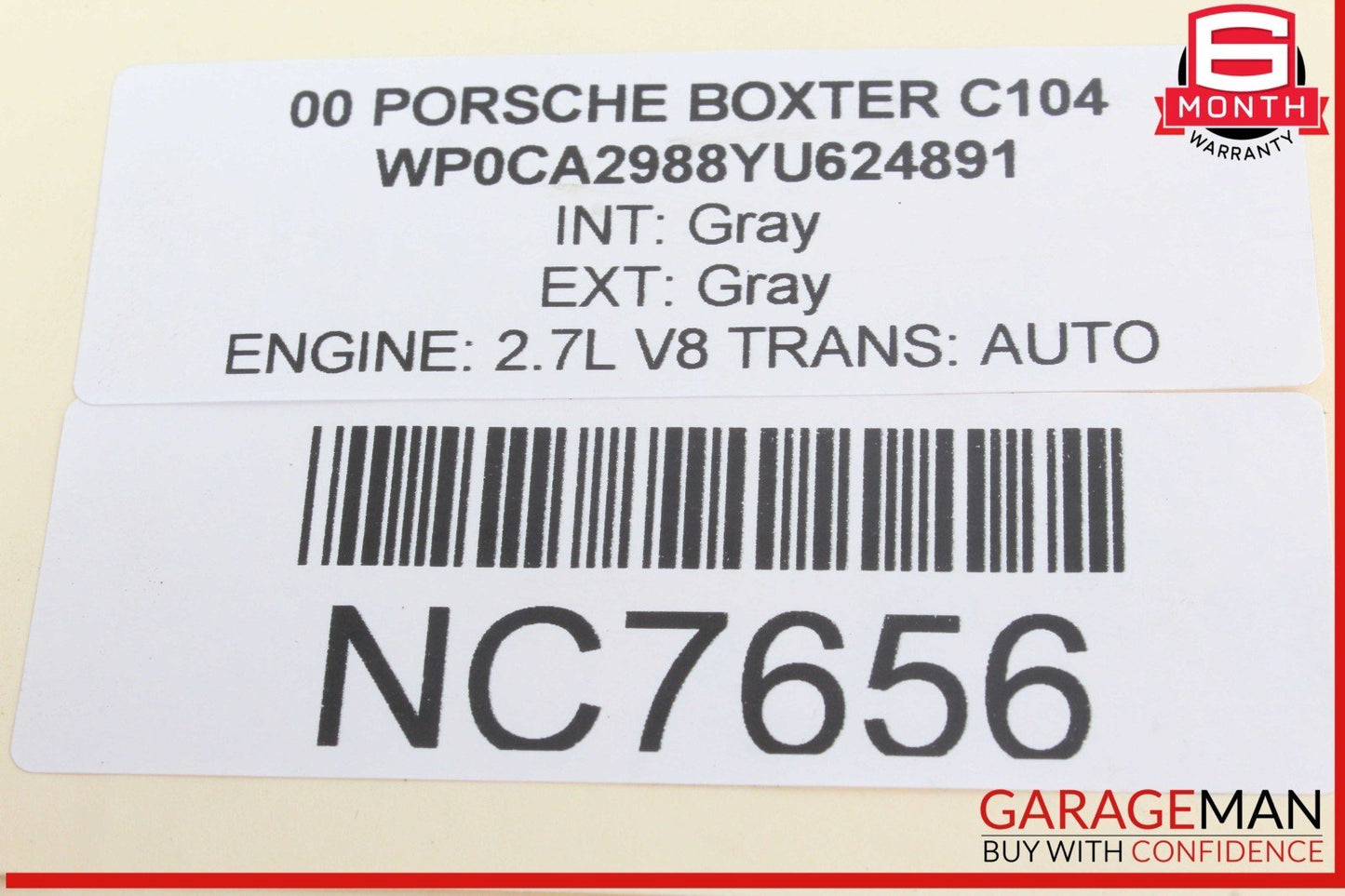97-05 Porsche Boxster 986 Carrera 996 Rear Left or Right Lower Control Arm Track