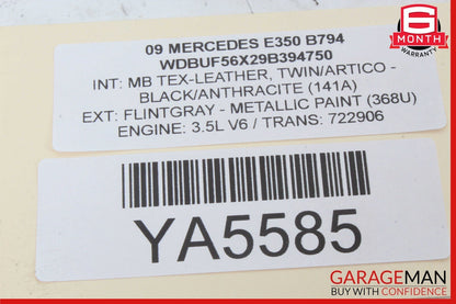 07-09 Mercedes W211 E350 E550 Hazard Control Door Lock Switch Panel OEM