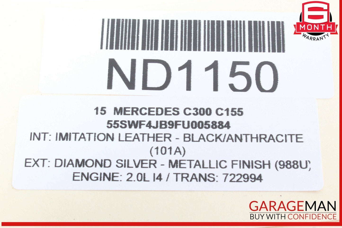 15-20 Mercedes W205 C300 C400 C350e Rear Right Door Lock Latch Actuator OEM