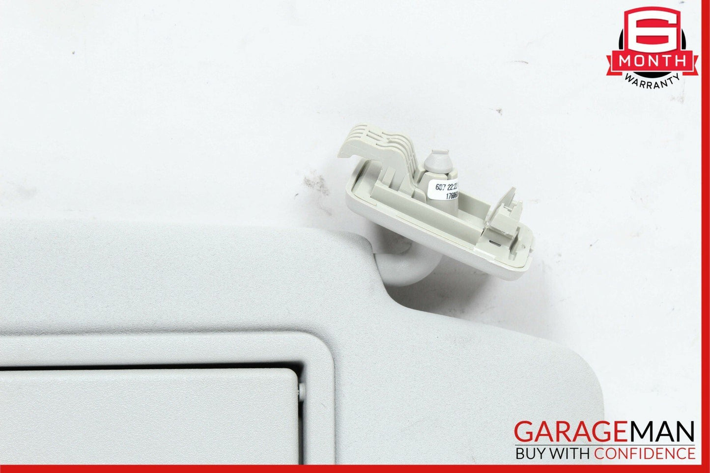 08-14 Mercedes W204 C300 C250 Front Right Passenger Side Sunvisor Sun Visor Grey