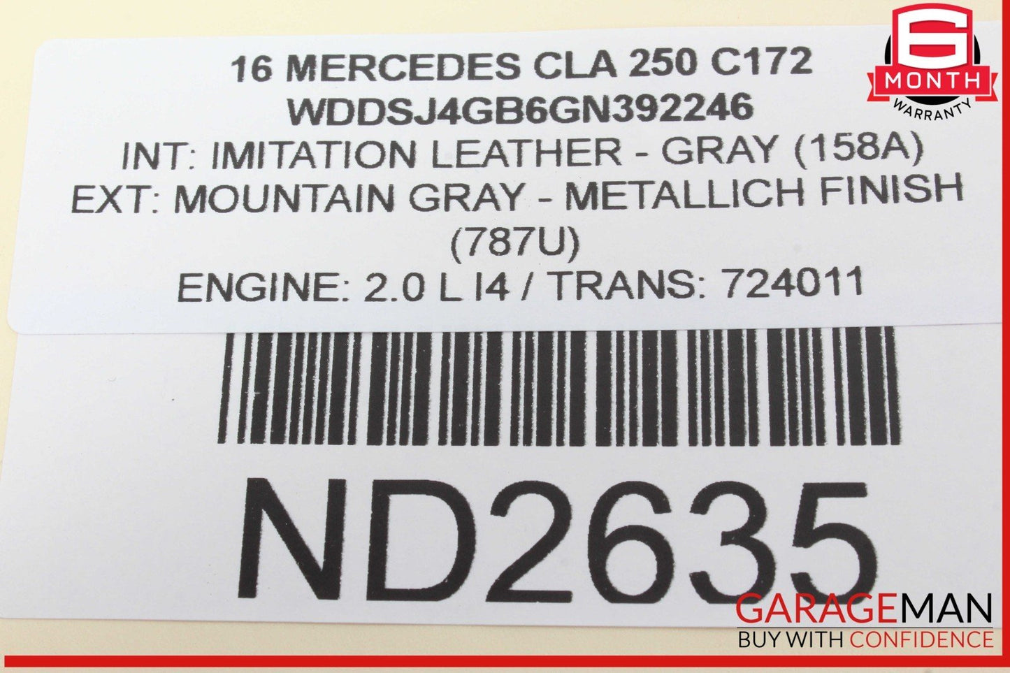 14-19 Mercedes W117 CLA250 Front Right or Left Dash AC A/C Air Vent Trim Grill
