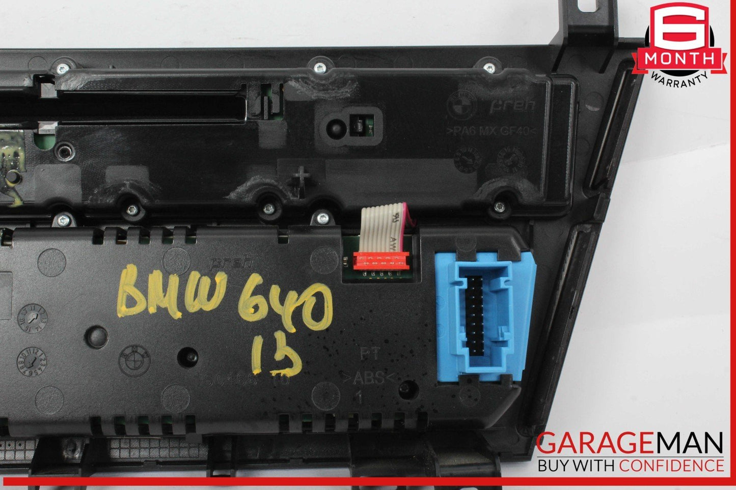 12-18 BMW 640i 650i AC A/C Air Conditioning Climate Control Radio Switch Panel