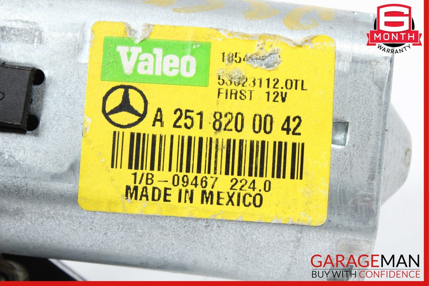 06-13 Mercedes W251 R550 GL350 ML450 Rear Windshield Glass Wiper Motor OEM