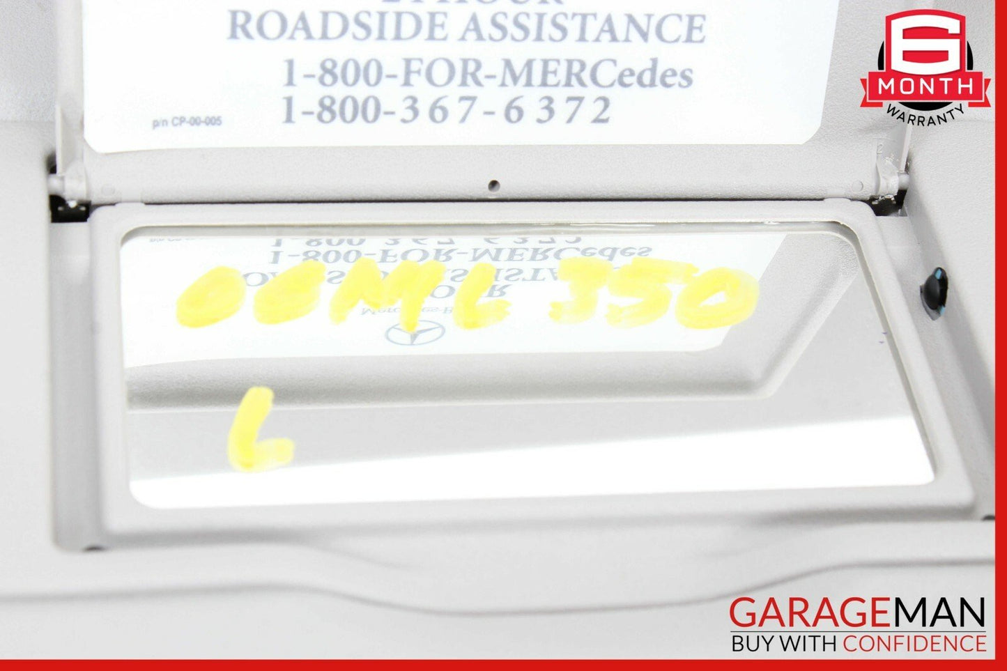 06-12 Mercedes W164 ML350 GL450  Sun Visor Sunvisor Left Driver Side Gray OEM