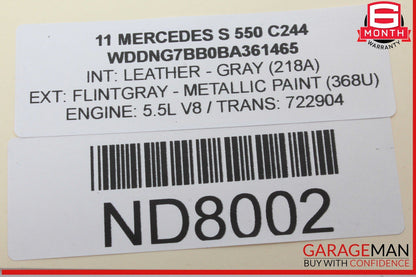 07-13 Mercedes W221 S550 S63 Rear Center Seat Belt Retractor Buckle Black OEM