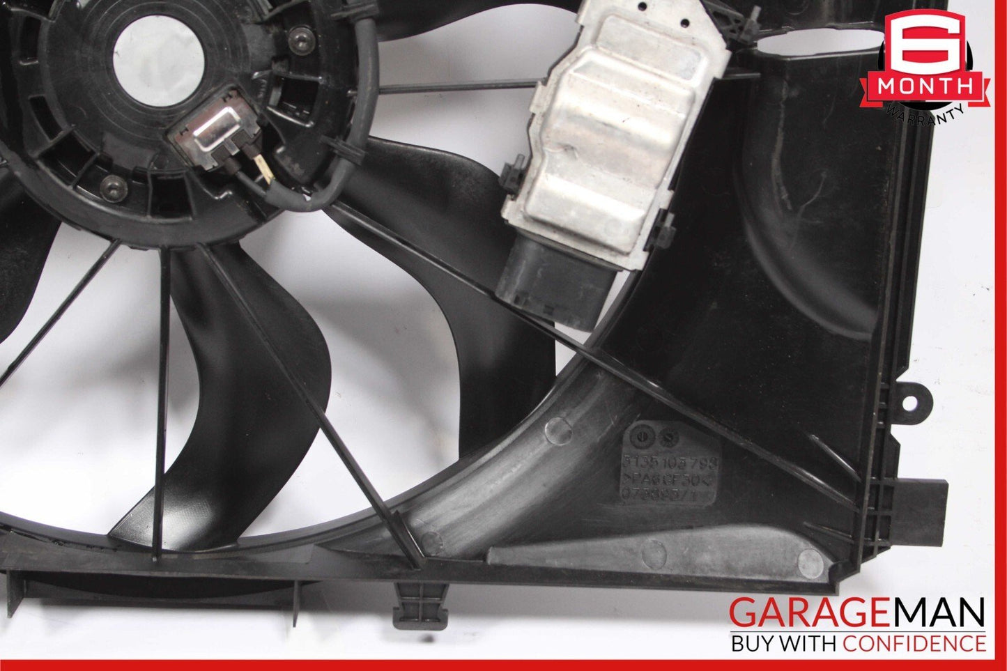 12-20 Mercedes R172 SLK250 CLA250 Engine Radiator Cooling Fan Motor Shroud Assy