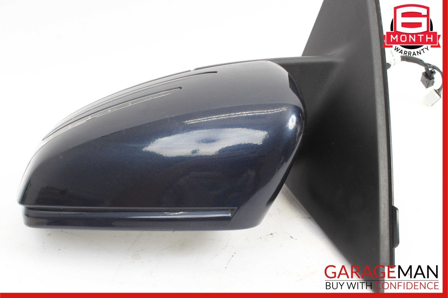 12-14 Mercedes W204 C250 Front Left Side Mirror Door Rear View Glass Blue OEM