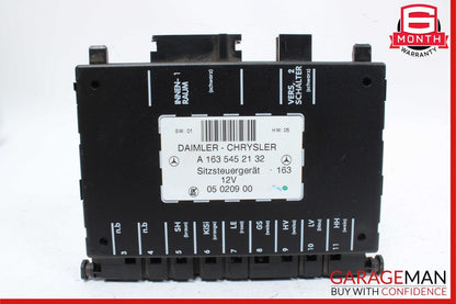 98-05 Mercedes W163 ML350 ML55 AMG Front Left Or Right Seat Control Module OEM