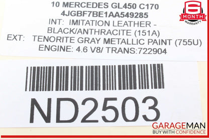 07-12 Mercedes X164 GL450 CLS550 Engine Oil Separator 2730160134 OEM