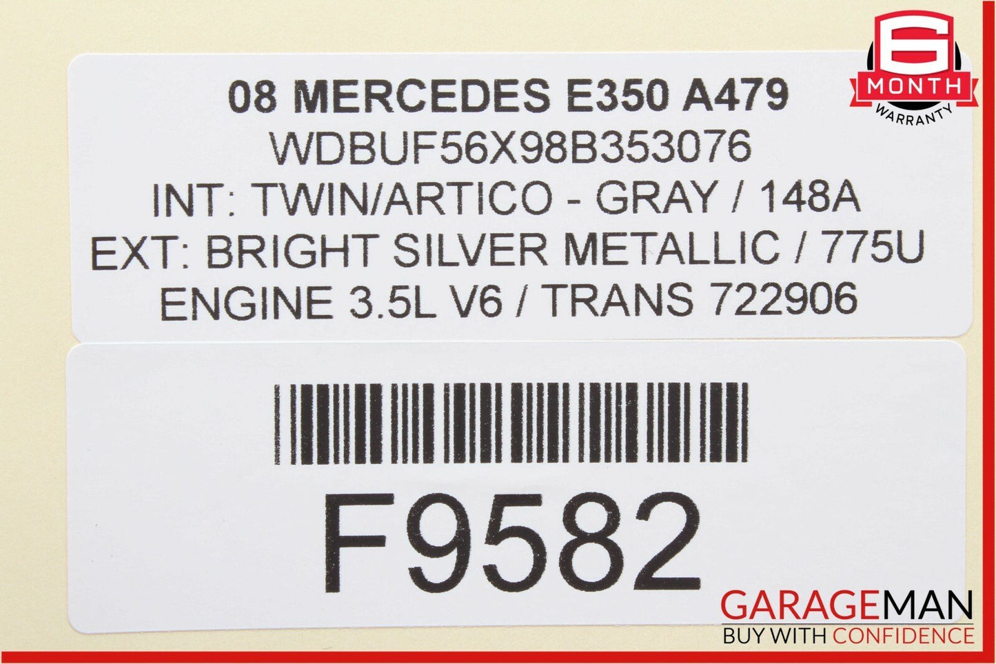 03-09 Mercedes W211 E320 E350 Rear Right Side Door Lock Latch Actuator