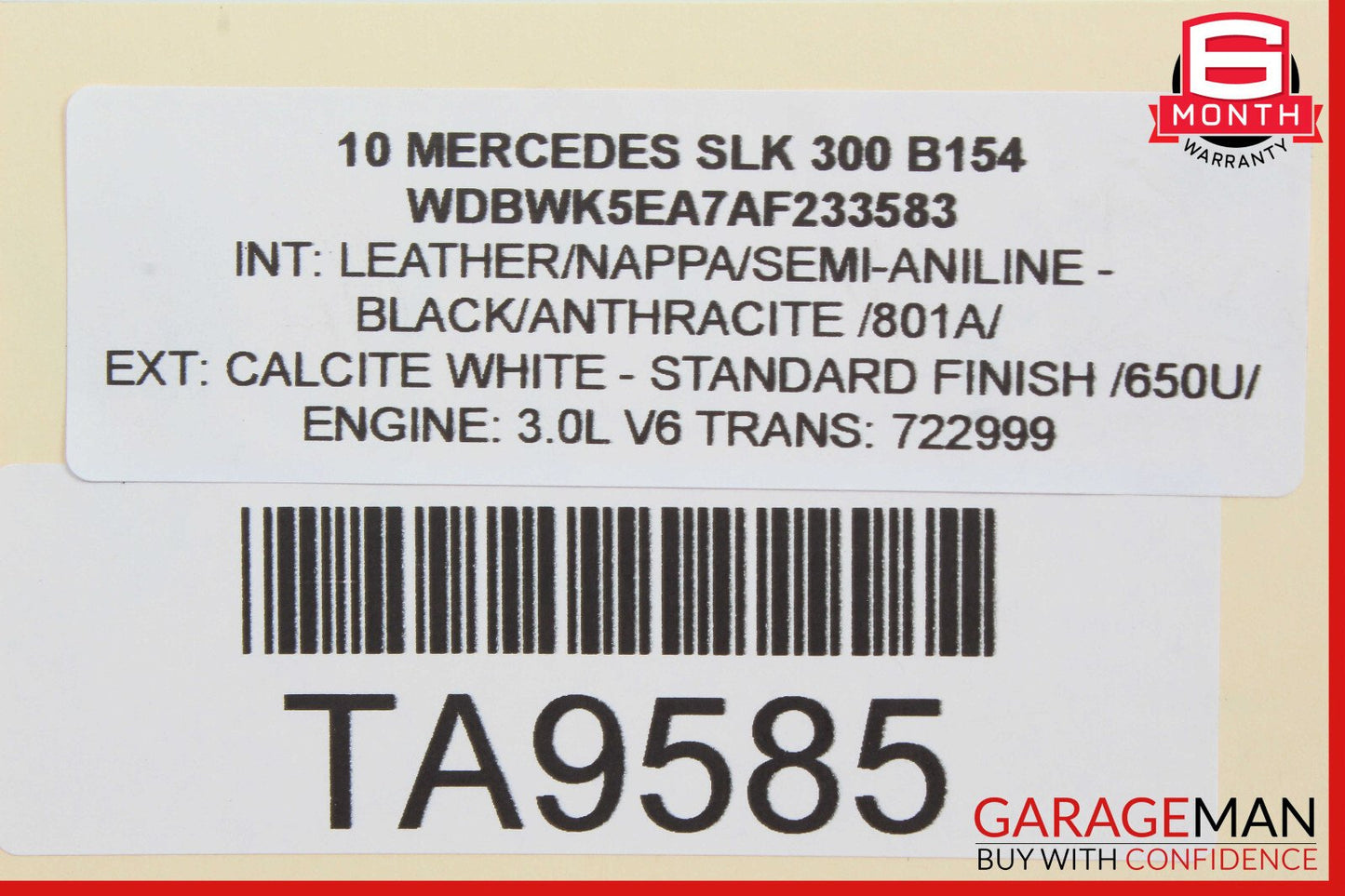 Mercedes R171 SLK300 C350 E350 Water Thermostat Housing 2722000115 OEM