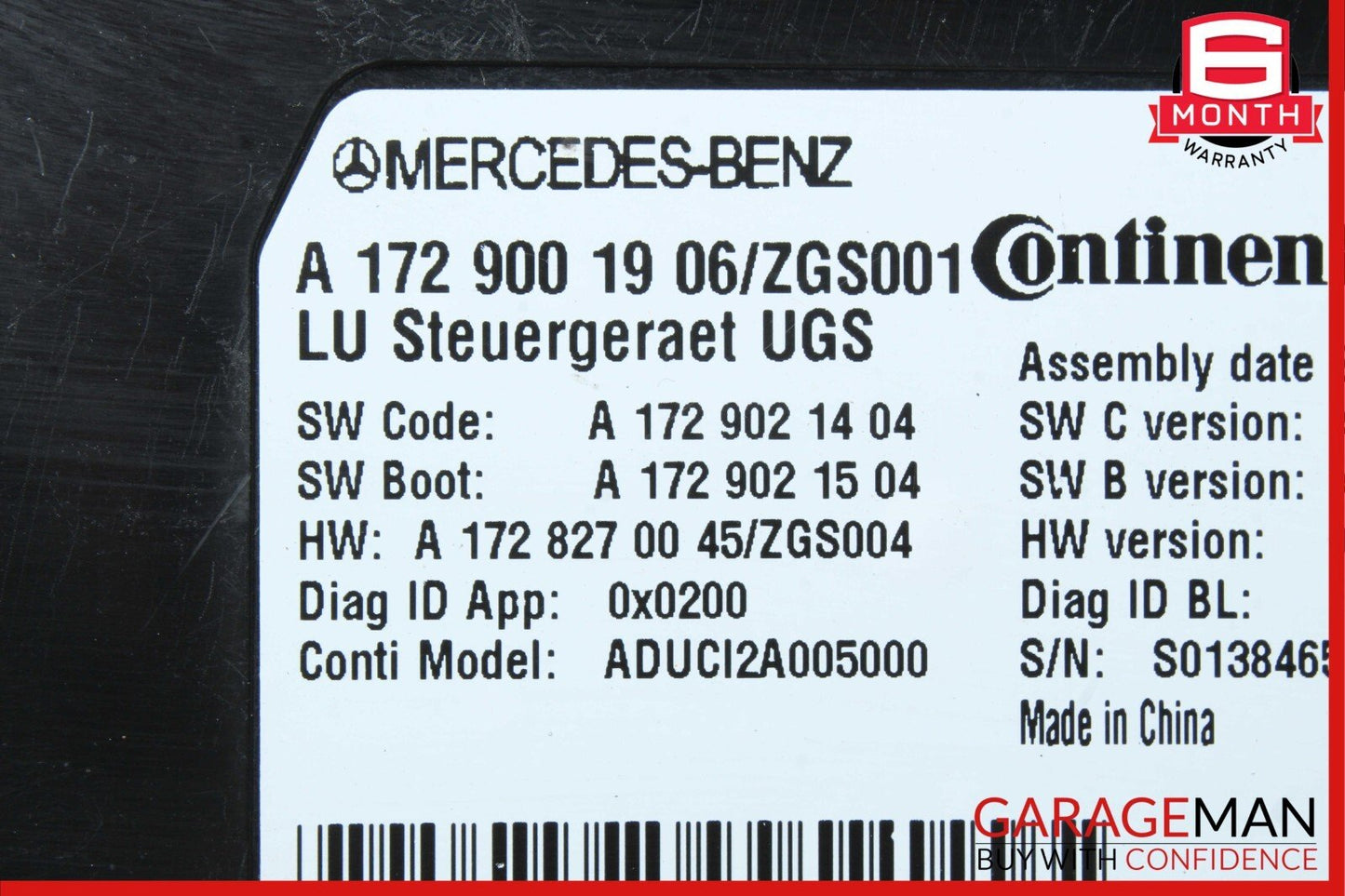 12-20 Mercedes W212 E550 C250 GL550 Communication Control Module 1729008206 OEM
