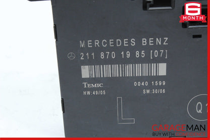 03-09 Mercedes W211 E350 Front Left Driver Side Door Control Module Unit OEM