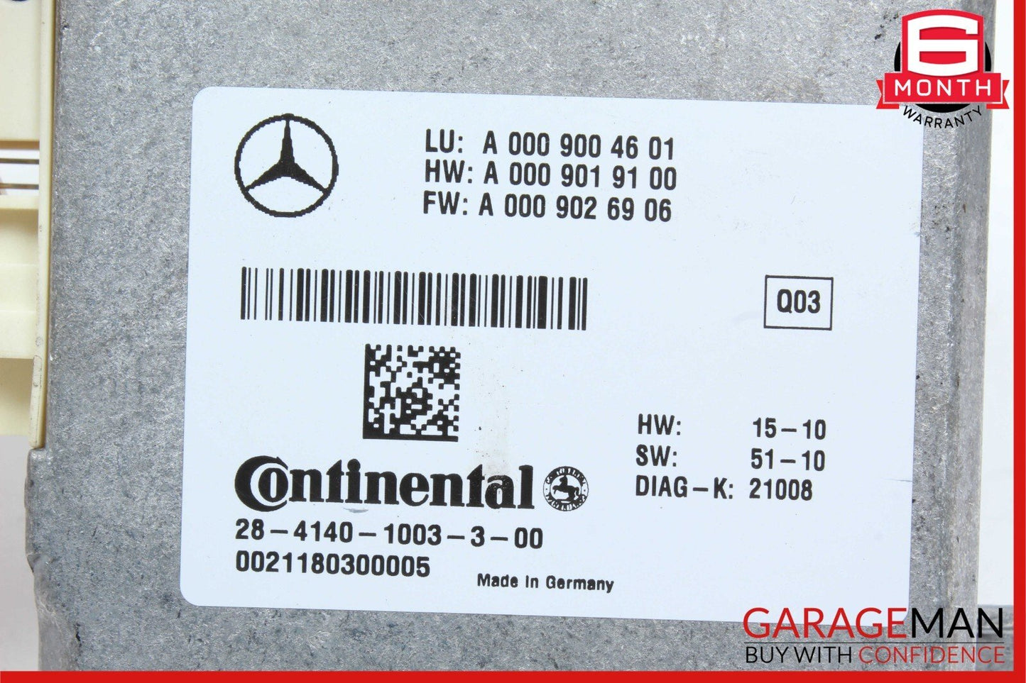 10-13 Mercedes W221 S550 Cruise Control Module 0009004601 Q04 OEM