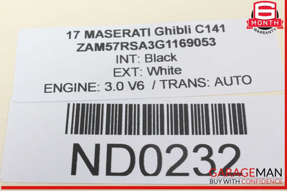 14-17 Maserati Ghibli Front Right or Left Xenon HID Headlight Ballast OEM