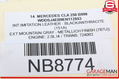 12-20 Mercedes W117 CLA250 SLK250 SLC300 Right Side Exterior Door Handle OEM