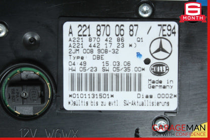 07-09 Mercedes W221 S550 CL550 Overhead Dome Light Sunroof Control OEM
