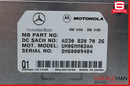 06-09 Mercedes W219 CLS550 E350 Communication Control Module OEM