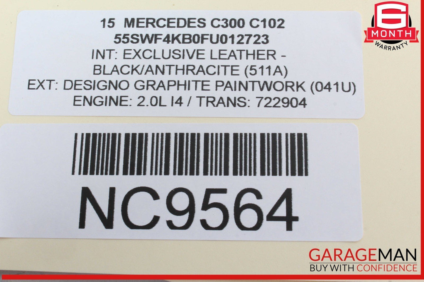 15-18 Mercedes W205 C300 Front Left Driver Side Door Control Module