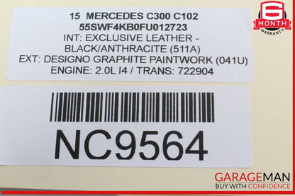 15-18 Mercedes W205 C300 Front Left Driver Side Door Control Module