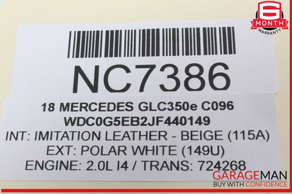 15-20 Mercedes X253 GLC350e Front Left Side Door Window Regulator Motor OEM