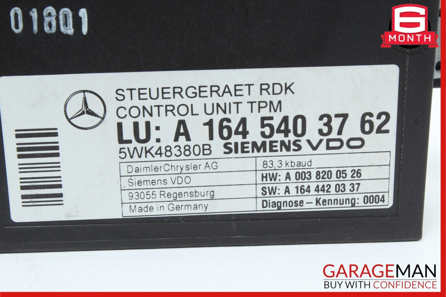 06-13 Mercedes W211 E350 E550 CLK500 ML63 AMG TPMS Tire Pressure Control Module