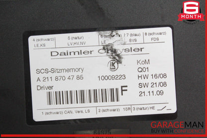03-13 Mercedes-Benz ML350 W164 Front Left Seat Control Module 2118704785 OEM