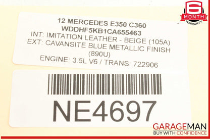08-14 Mercedes W212 E350 Front Left Driver Side Door Control Module Unit OEM