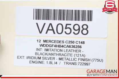 08-18 Mercedes W204 C250 E550 Front Right Passenger Side Door Control Module OEM