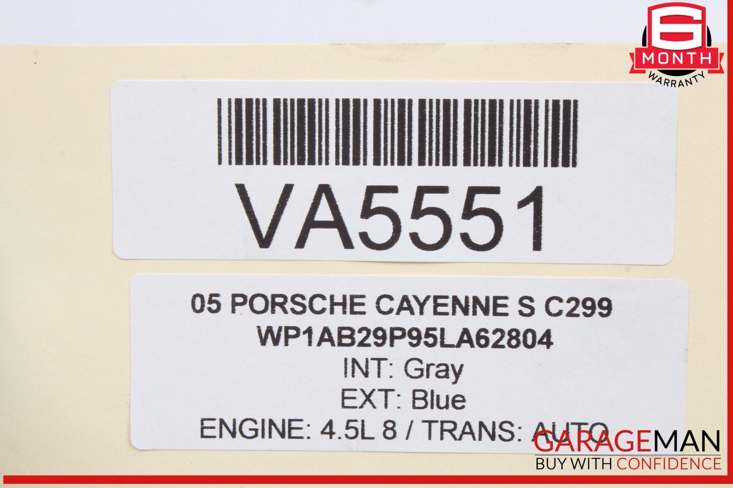 03-06 Porsche Cayenne S 955 Engine Oil Filter Housing 948107070 OEM