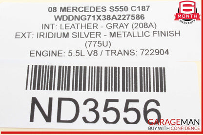 07-10 Mercedes W221 S550 Navigation Information Display Screen Monitor OEM