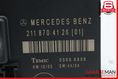 03-09 Mercedes W211 E350 E550 E320 Rear Right Side Door Control Module Unit
