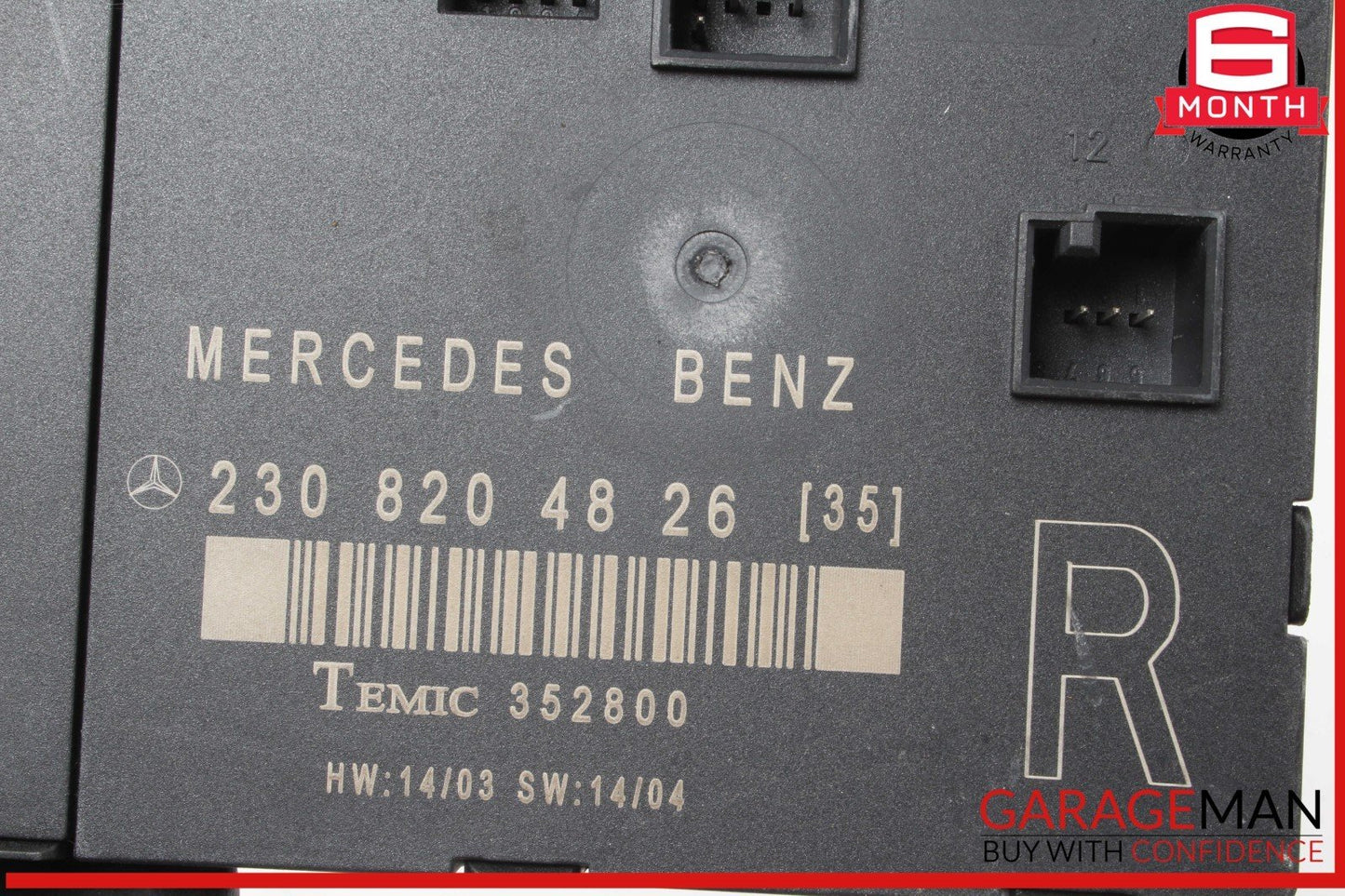 03-12 Mercedes R230 SL500 SL600 Right Passenger Side Door Control Module OEM